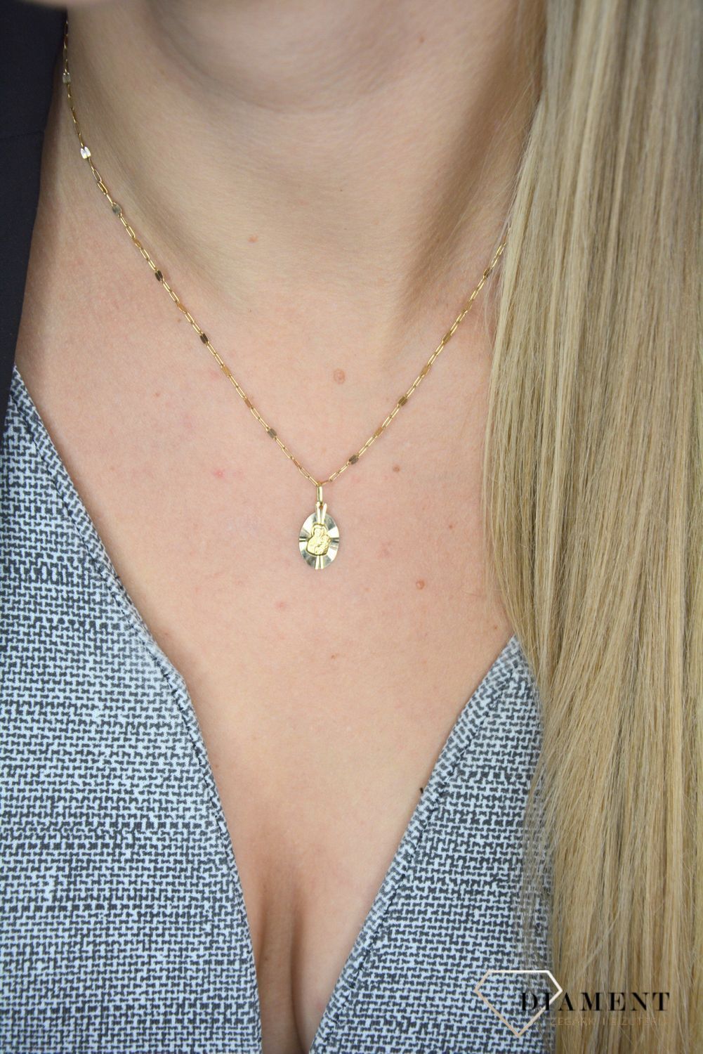 Złoty łańcuszek 585 o szerokości 2 mm DIA-LAN-1242-585 2mm.jpg